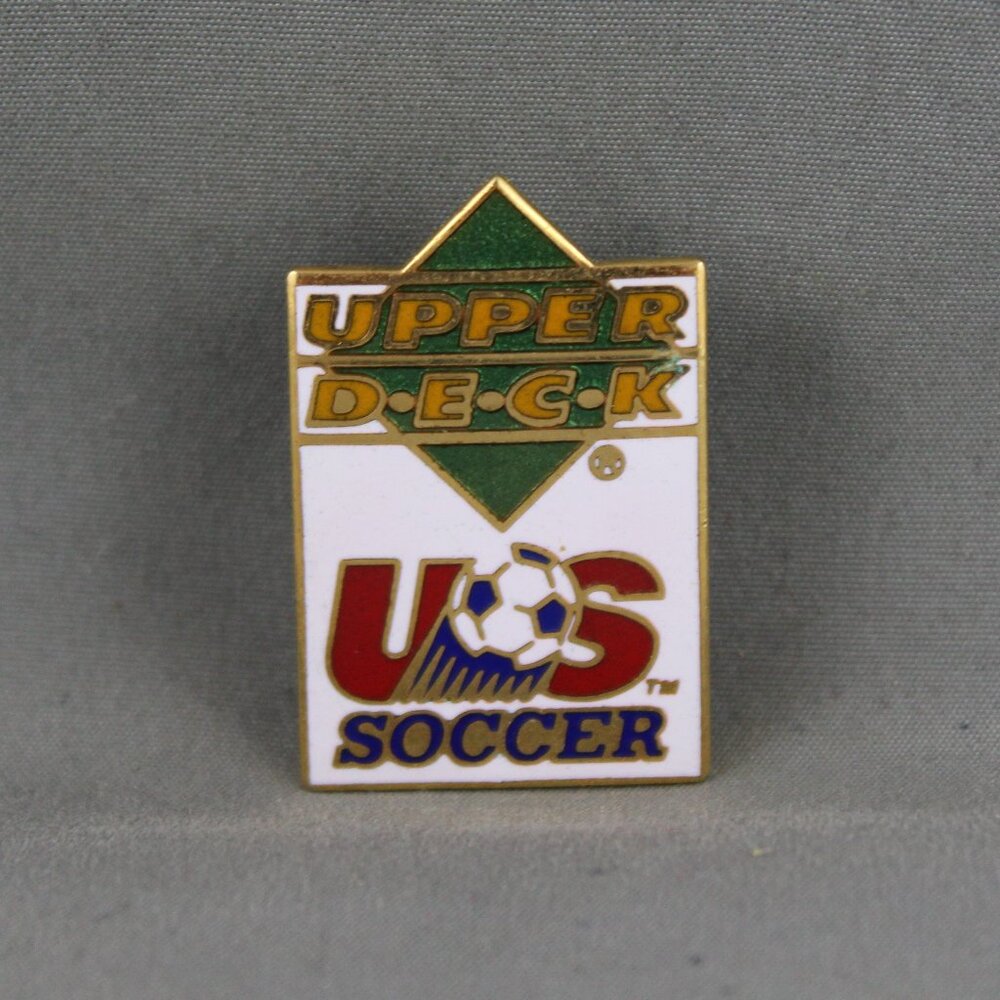 Vintage Soccer Pin - Team USA Upper Deck Sponsor Pin - Inlaid Pin